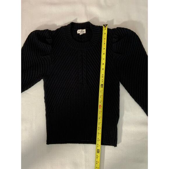 Allison New York Black Ribbed Sweater size large - Picture 5 of 6